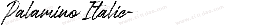 Palamino Italic字体转换